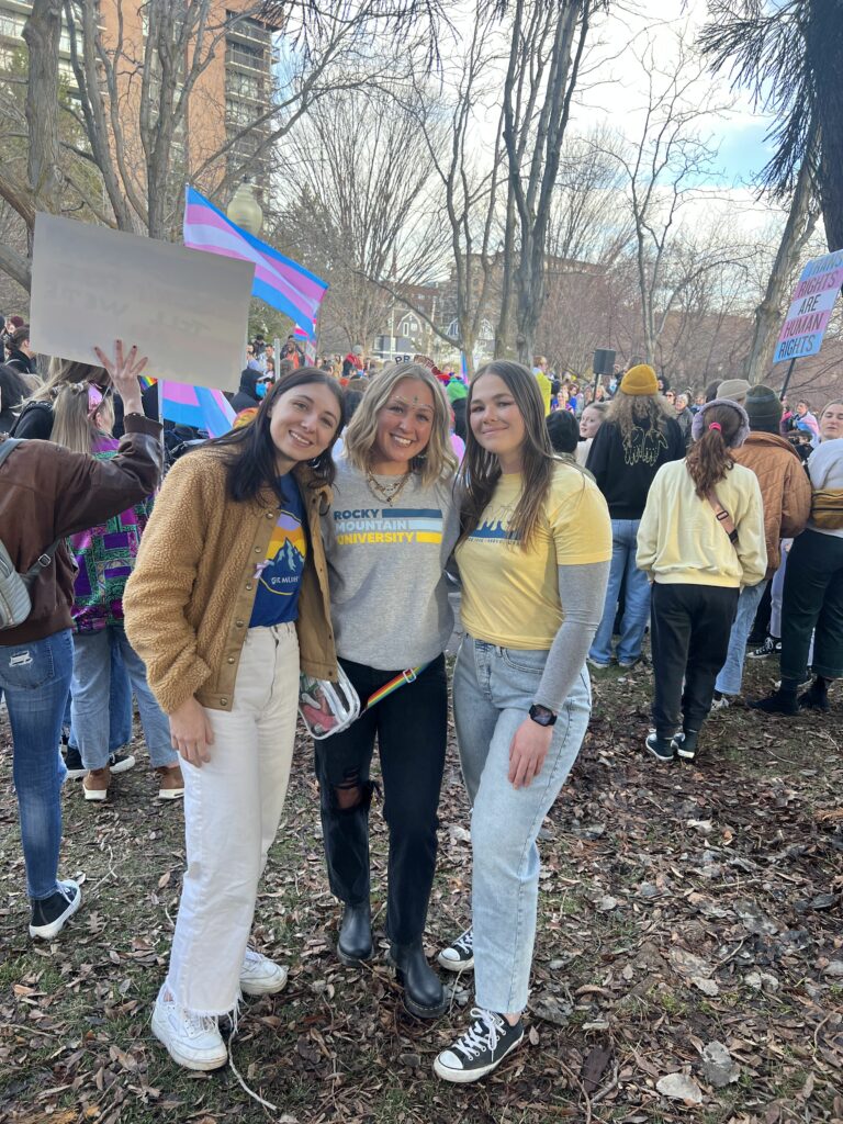 students at the capital rally