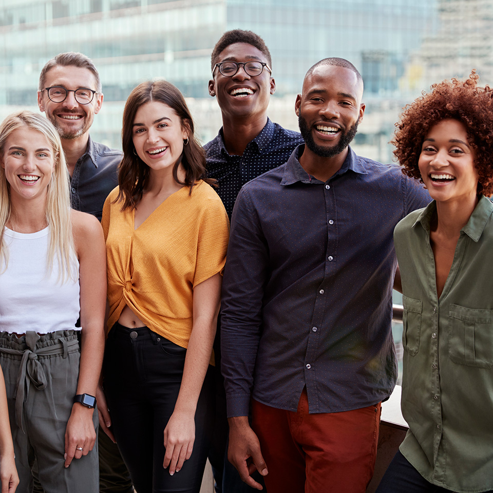 A group of happy people